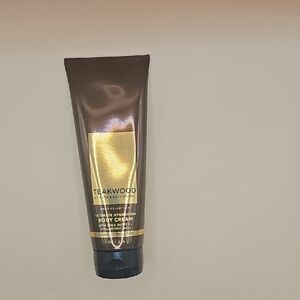 Bath & Body Works Teakwood Body Cream - Brown and Gold